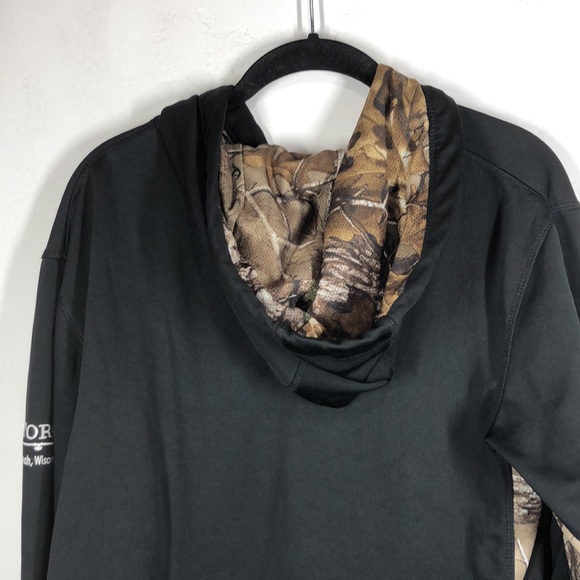 Toro black and camouflage zip up hooded sweatshirt size large - Picture 8 of 11